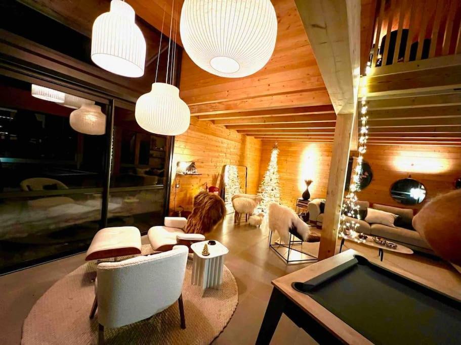 Chalet D'Architecte Avec Vue Panoramique Allos Exterior foto
